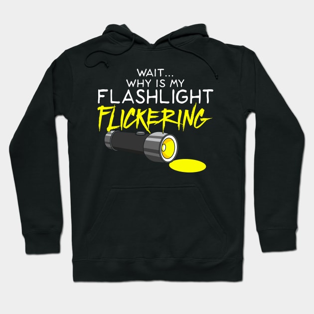 GHOST HUNTING: Flashlight Flickering Phasmophobia Hoodie by woormle